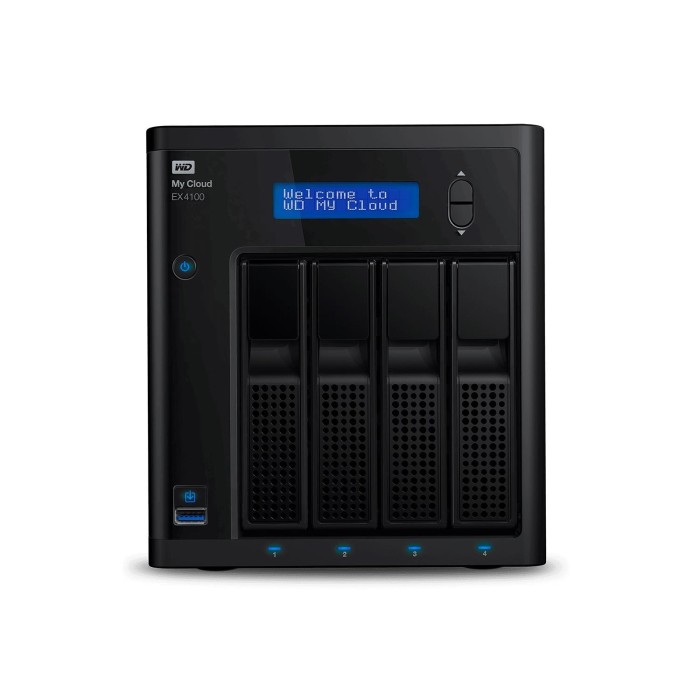 NAS WD My Cloud EX4100 NAS 24TB ARMADA 388 1.6GHz dual-core (WDBWZE0240KBK-NESN)