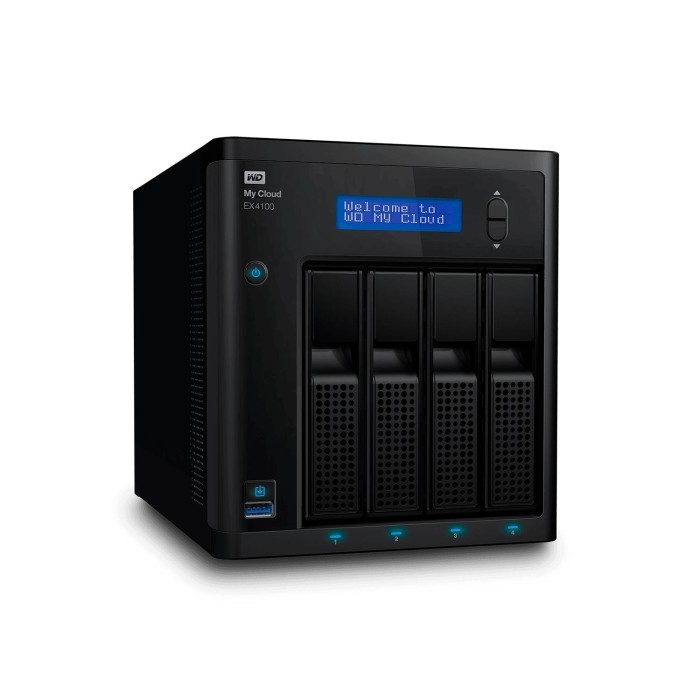 NAS WD My Cloud EX4100 NAS 24TB ARMADA 388 1.6GHz dual-core (WDBWZE0240KBK-NESN)