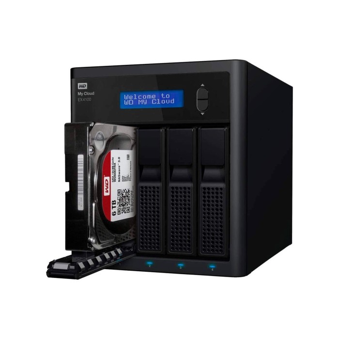 NAS WD My Cloud EX4100 NAS 24TB ARMADA 388 1.6GHz dual-core (WDBWZE0240KBK-NESN)