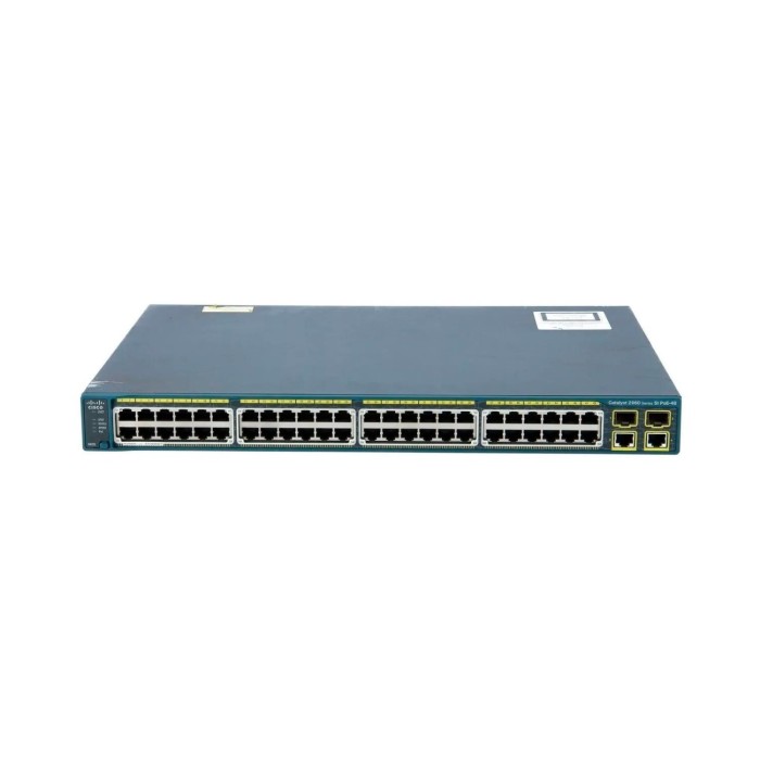 Switch CIS WS-C2960+48PST-L Catalyst 2960 Plus 48 10/100 PoE + 2 10 (WS-C2960+48PST-L)