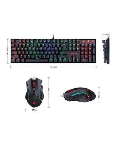 Kit Gamer Redragon K551RGB-BA - Teclado Mitra Rgb + Mouse M607 Gaming (29REDCOMB5)