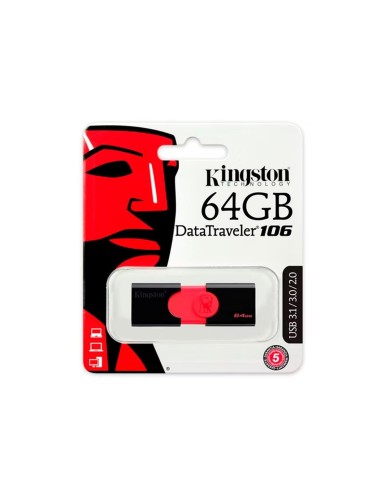 PENDRIVE KINGSTON 64GB DATATRAVELER 106 (DT106/64GB)