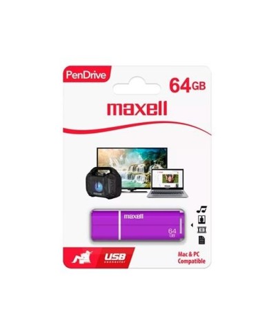 Pendrive Maxell 64GB Morado Usb 2.0 (348373)