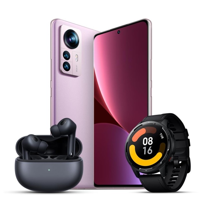 Kit Xiaomi 12 Pro 5g Us 8+256gb + Buds 3t Pro + Watch S1 Act