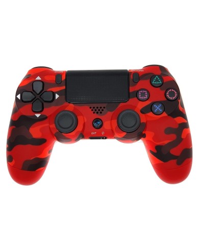 Joystick Njoytech PS4 BT Rojo Camuflaje