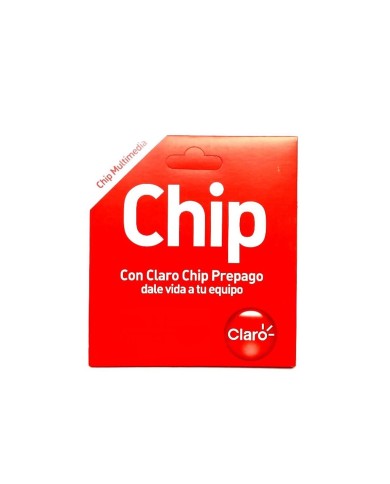 Chip Prepago Claro Sim Card Carga Inicial