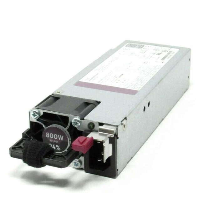 Kit de fuente de alimentación hot-plug de bajo contenido en halógenos y ranura flexible de 800 W HPE Platinum