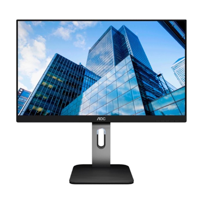 Monitor Ultrafino AOC Serie P1 de 23.8“ (IPS, Full HD, DPort+HDMI+VGA+USB, Pivot)