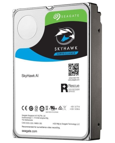 Disco duro interno Seagate SkyHawk AI ST8000VE000 8 TB 3.5" , SATA 6Gb s, 7200 rpm, 256 MB