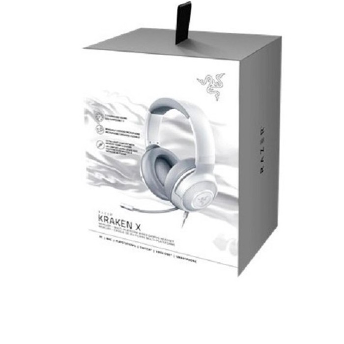 Audífonos Gamer Razer Kraken X Mercury Blanco Cableado, 3.5mm (RZ04-02890300-R3U1)