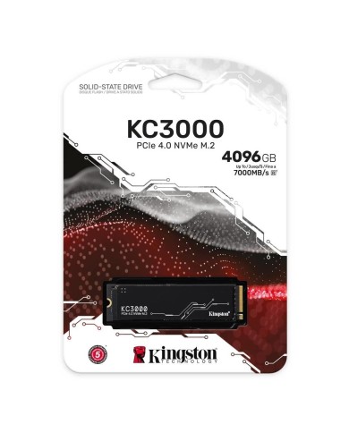 Unidad de estado sólido Kingston KC3000 de 4TB (M.2 NVMe, PCIe 4.0, Hasta 7.000 MB/s)