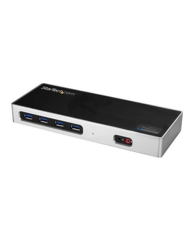 Docking Station StarTech USB-C para Portátiles de 2 Puertos DisplayPort o HDMI, Replicador de Puertos USBC