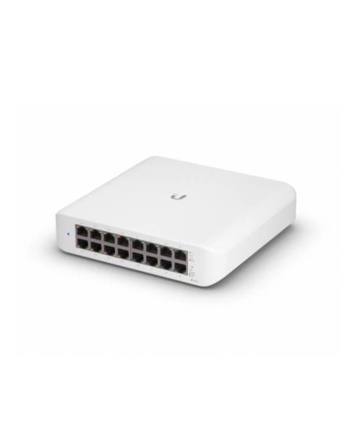 Conmutador Ubiquiti UniFi Switch Lite USW-Lite-16-POE Gestionado - 16 x 10/100/1000 (8 PoE+)  sobremesa