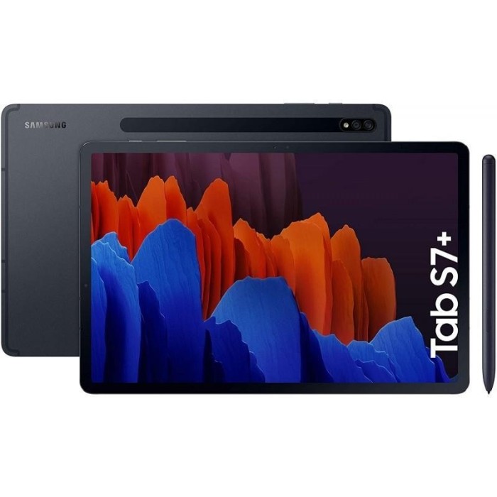 Tablet Samsung S7+ SM-T970  12.4"  256 GB 8 GB RAM Snapdragon Black