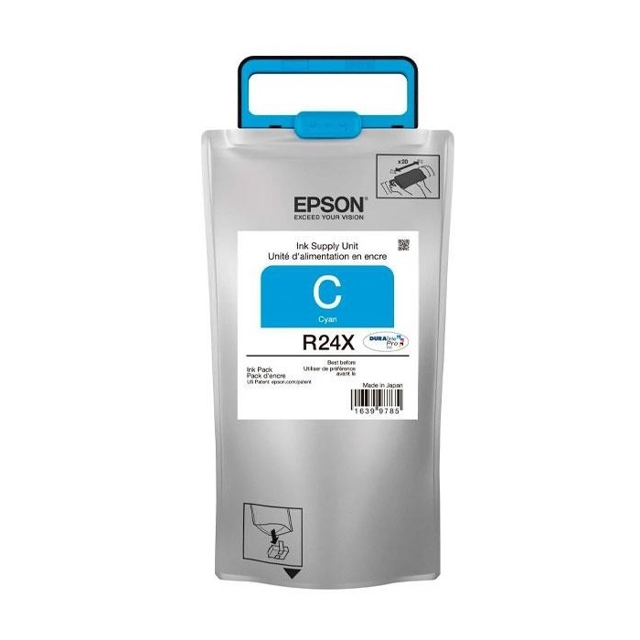 Bolsa de Tinta Epson Epson R24X Cian para WorkForce Pro WF-R8590, WF-R8590 D3TWFC, WF-R8590DTWF, WF-R8590DTWFL