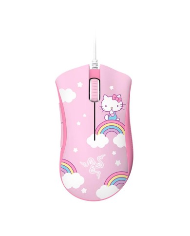 Mouse gamer Razer DeathAdder Essential + Mouse Pad Goliathus Hello Kitty and Friends Edition