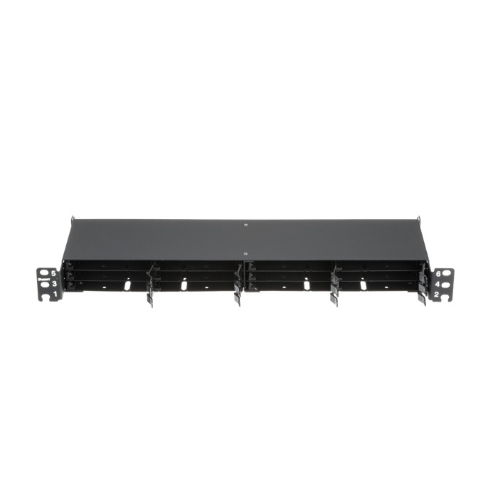 Tablero de conexiones Panduit HD Flex Patch Negro, 1U, 19", 6 puertos