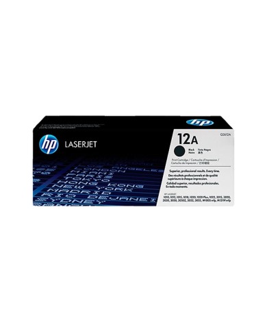 Cartucho de Tóner Hp Laserjet 12A Negro Q2612A