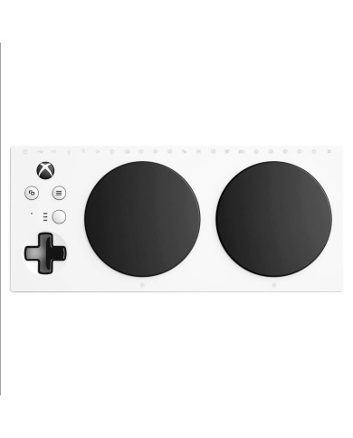 Control Adaptativo Microsoft Xbox, Inalámbrico, Bluetooth, USB-C, 19 Puertos 3,5 mm, Blanco