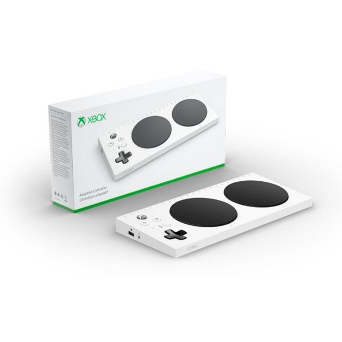 Control Adaptativo Microsoft Xbox, Inalámbrico, Bluetooth, USB-C, 19 Puertos 3,5 mm, Blanco