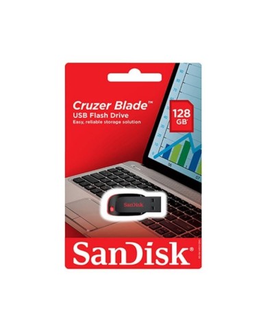 PENDRIVE SANDISK 128GB CRUZER BLADE (SDCZ50-128G-B35)