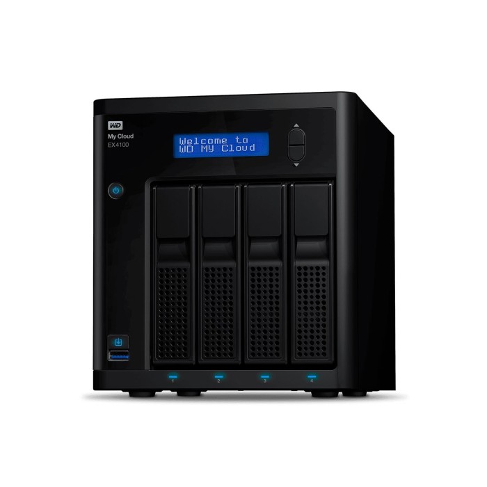 NAS WD My Cloud EX4100 NAS 32TB ARMADA 388 1.6GHz dual-core (WDBWZE0320KBK-NESN)