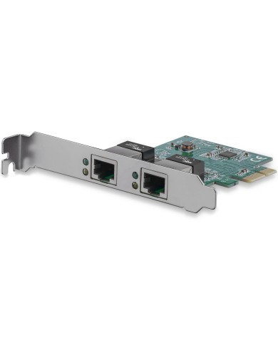 Adaptador Tarjeta de Red StarTech NIC PCI Express PCI-E de 2 Puertos Ethernet Gigabit RJ45