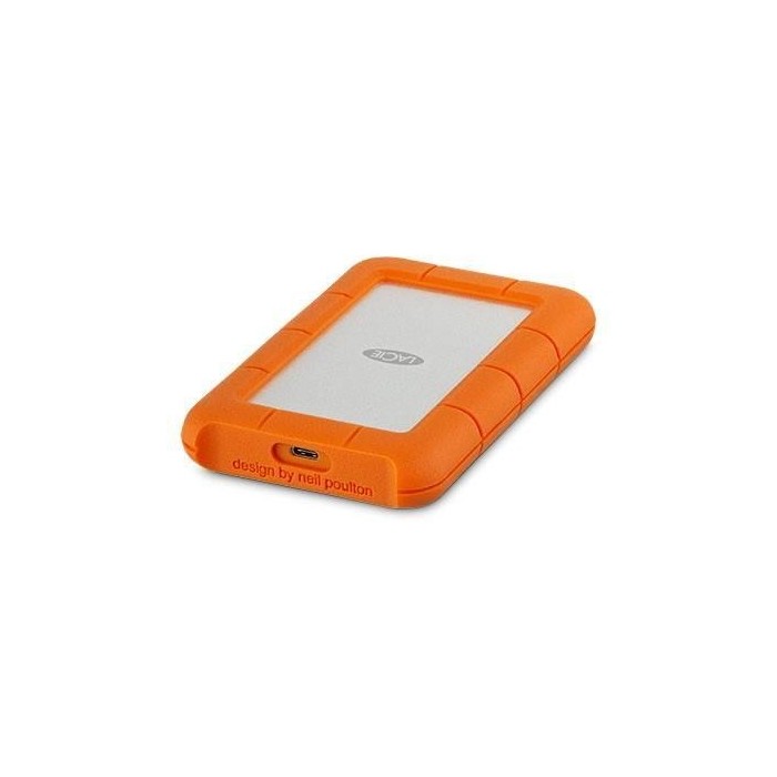 Disco duro portátil LaCie Rugged USB-C de 1TB Naranja