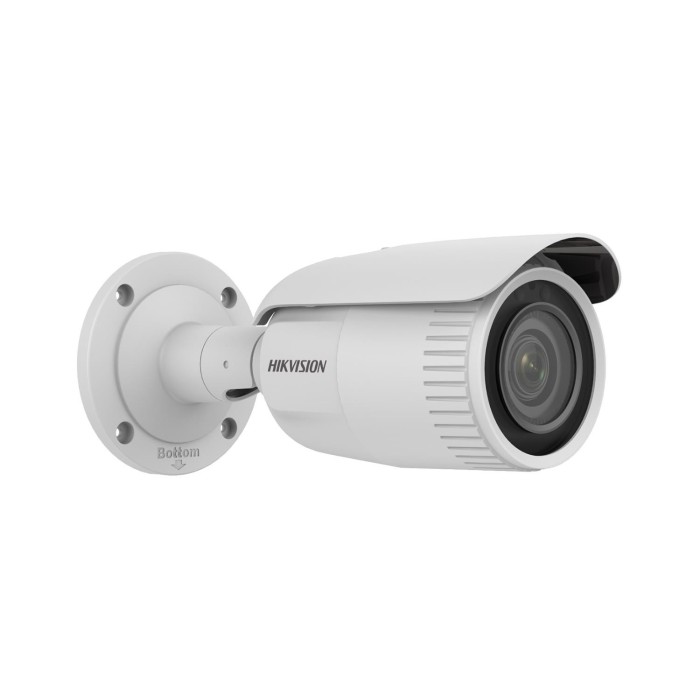 Cámara IP Hikvision 2MP VF 2.8-12mm moto. Exir DWDR IR 30m IP67 POE - a prueba de polvo / impermeable - color (Día y noche)