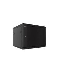 Rack armario Nexxt Solutions instalable en pared RAL 9005, negro barniz 18U 19" Dual 600x550mm