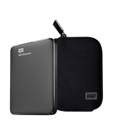 Kit WD Disco externo Elements 2TB USB 3.0 + funda transporte (KT021XCL64)