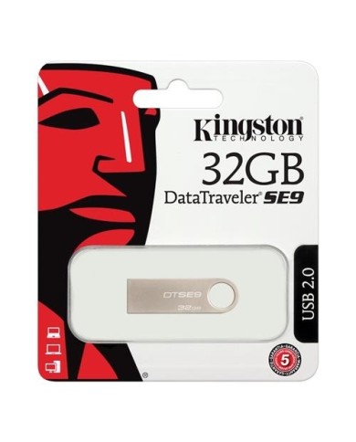 Pendrive Kingston SE9 32GB DataTraveler USB con llavero (DTSE9H/32GBZ)