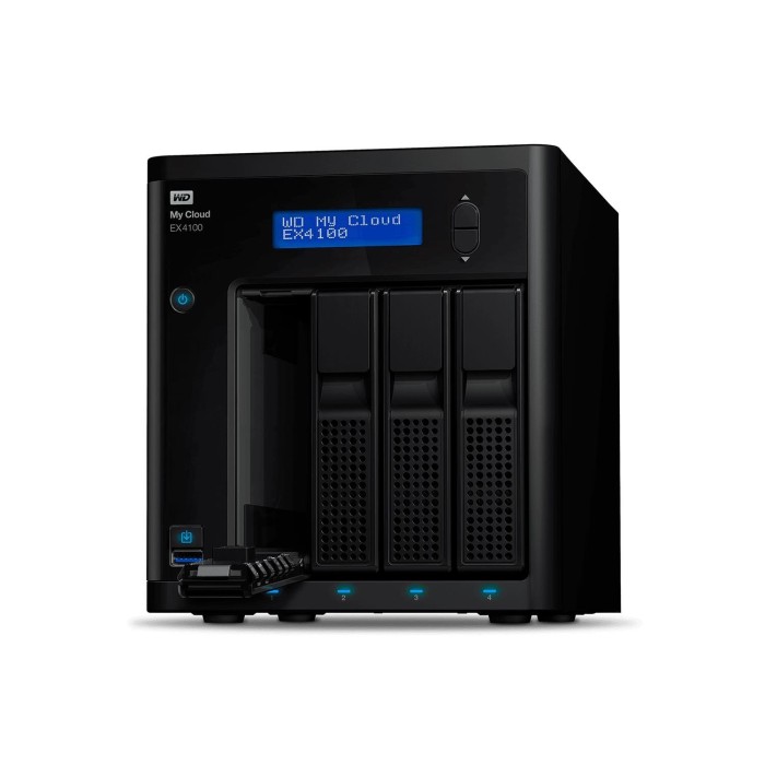 NAS WD My Cloud EX4100 NAS 24TB ARMADA 388 1.6GHz dual-core (WDBWZE0240KBK-NESN)