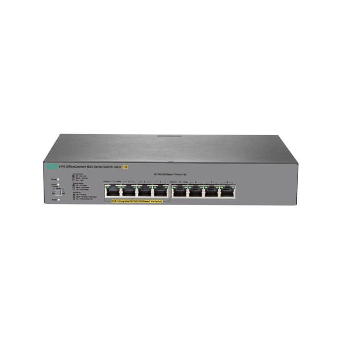 SWITCH HPE ARUBA HPE 1820 8G POE+ (65W) (J9982A)