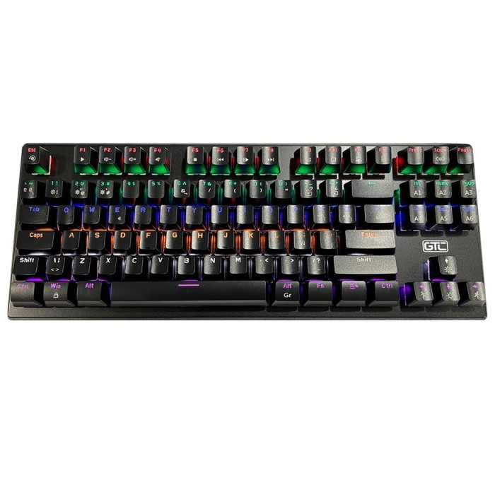 Teclado Mecánico GTC KGG-010 Switch Blue, Español, Negro