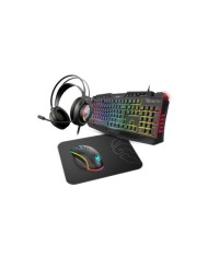 Kit Gamer Ozone Teclado + Mouse Double Tap RGB, USB, Español