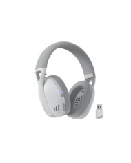 Audífonos gamer inalámbricos Redragon Ire Pro H848 White Grey Bluetooth, USB