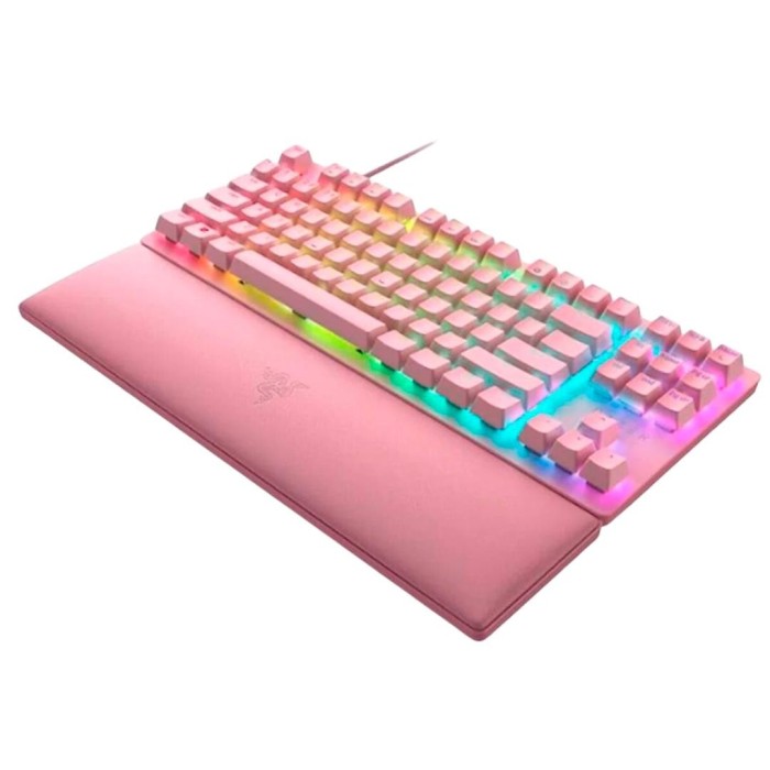 Teclado mecánico Razer Huntsman V2 TKL Quartz Switch Red Inglés