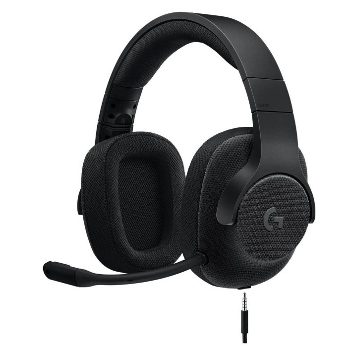 Audifono Gamer Logitech G433 7.1 Wired, Microfono, Surround Headset, Black