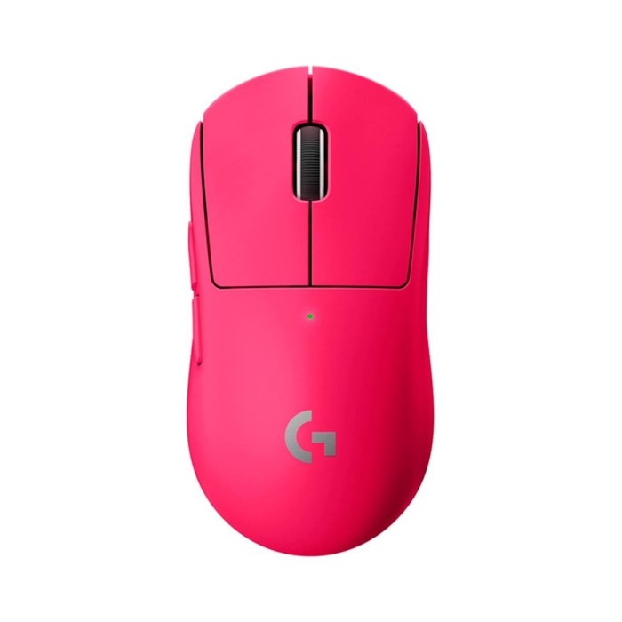 Mouse gamer inalámbrico Logitech PRO X Superlight 25.600 DPI Fucsia