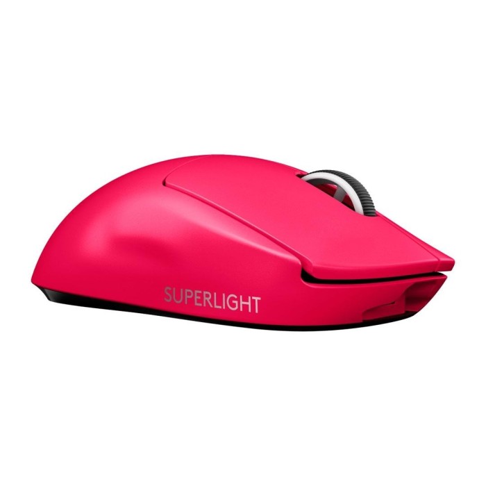 Mouse gamer inalámbrico Logitech PRO X Superlight 25.600 DPI Fucsia