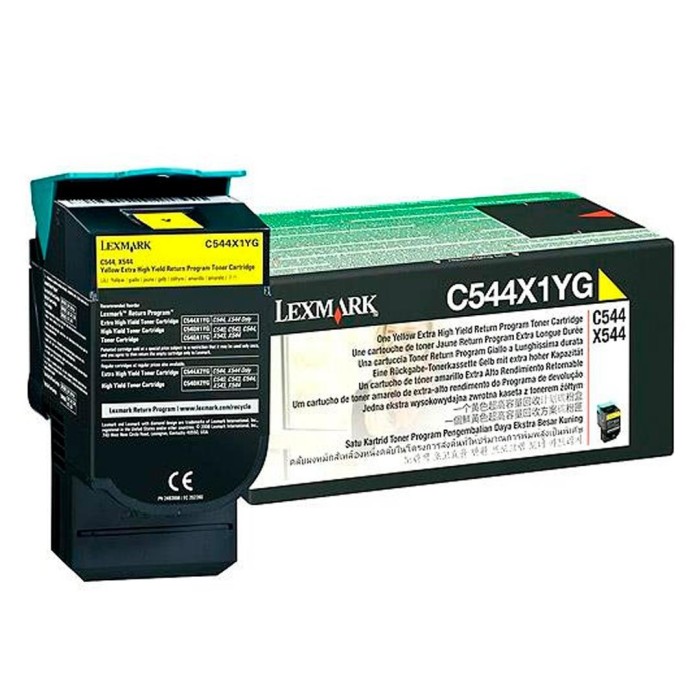 Tóner Lexmark C544X1YG Amarillo Alto Rendimiento