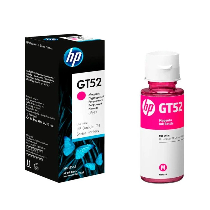 Botella de Tinta HP GT52 Magenta Original 70 ml