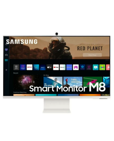 Monitor Samsung Smart M8 32" 4K, 60 Hz, 8ms, Panel VA, Streaming TV y Cámara SlimFit
