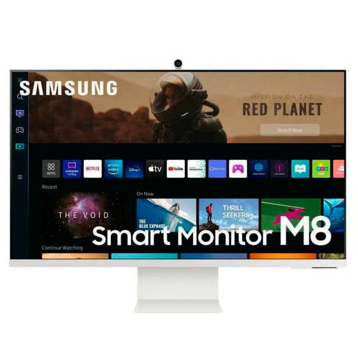 Monitor Samsung Smart M8 32" 4K, 60 Hz, 8ms, Panel VA, Streaming TV y Cámara SlimFit