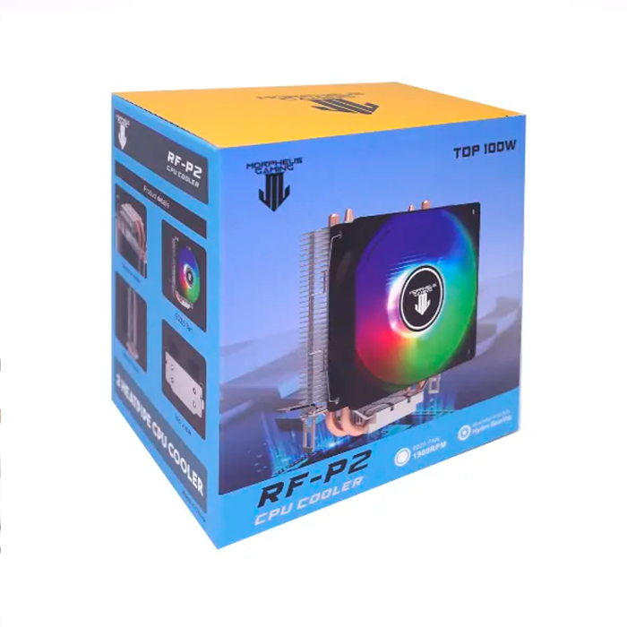 Ventilador CPU Morpheus RF-P2 RGB, 1900 rpm, 3 pines