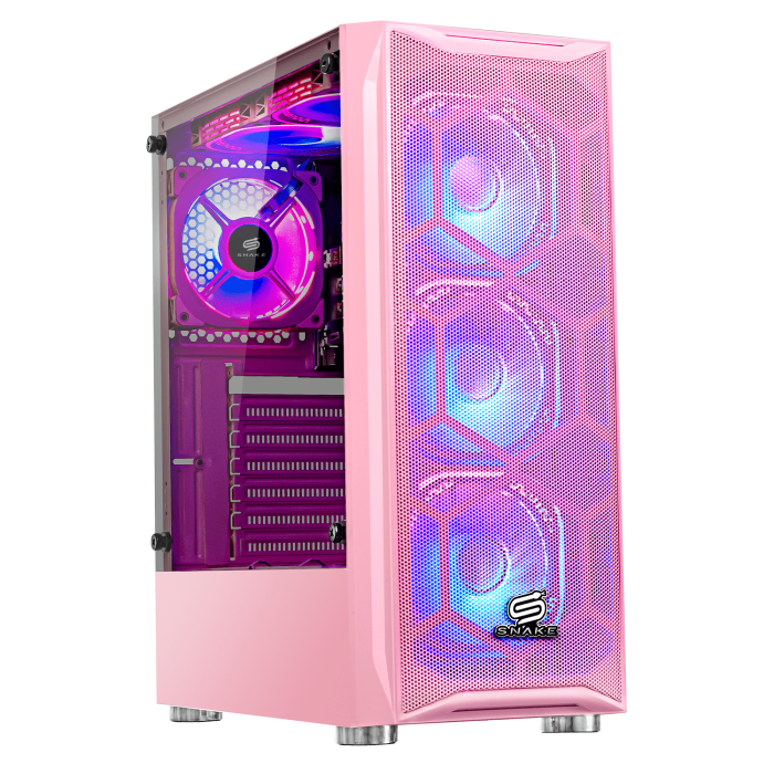 Pc Gamer Vibora Pink V0 AMD Ryzen 3 3200G, SSD 256GB, RAM 16 GB, W11P| Snake Gamer
