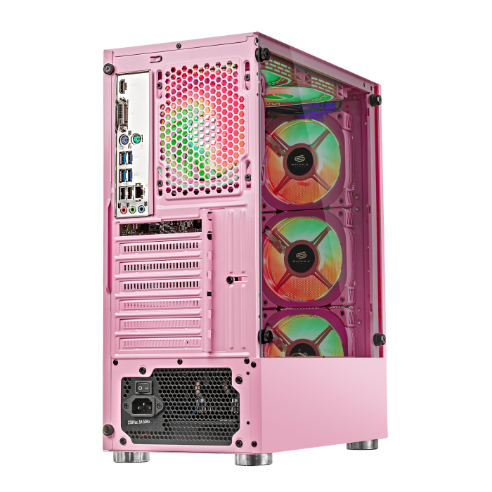 Pc Gamer Vibora Pink V3 AMD Ryzen 5 5600, RTX 3050, SSD 500GB, RAM 16 GB, W11P | Snake Gamer