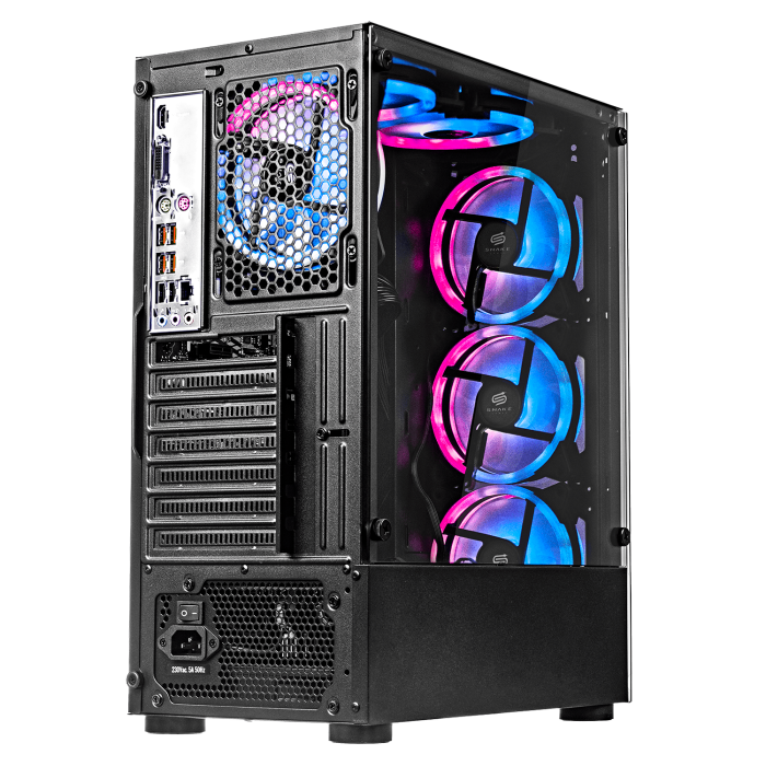 Pc Gamer Cobra Black V1 Intel Core I5-10400, GeForce GTX 1650 4GB, SSD 256GB, RAM 16 GB, W11P| Snake Gamer