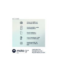 Smartphone Motorola G84 5G, Ram 8GB, 256GB, Android 13 Negro